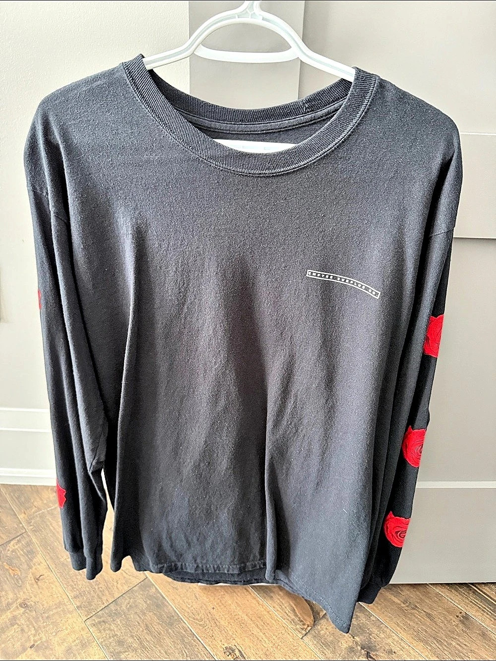Empyre Rose Black Long Sleeve T-Shirt